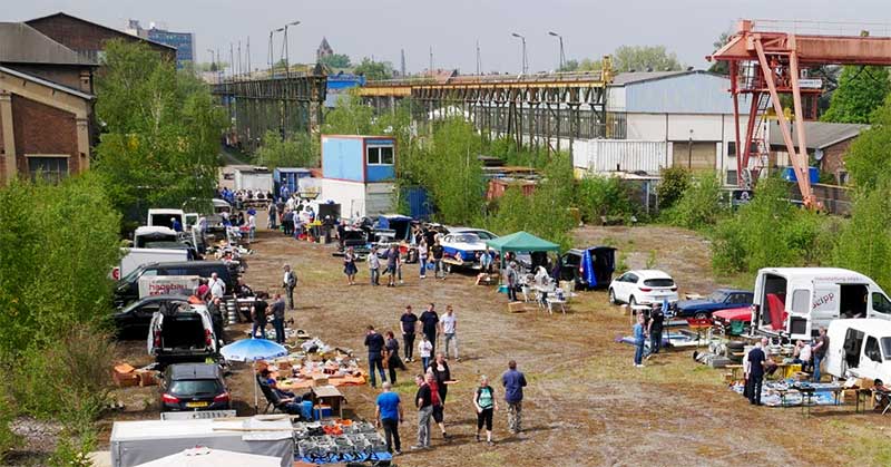Traditioneller Teilemarkt umgezogen